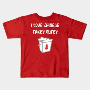 Funny Chinese Food Take Out Box Kids T-Shirt